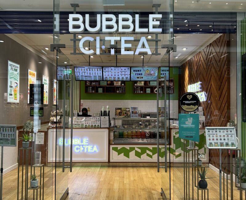 Bubble CiTea Bubble CiTea External Storefront inside Manchester Arndale