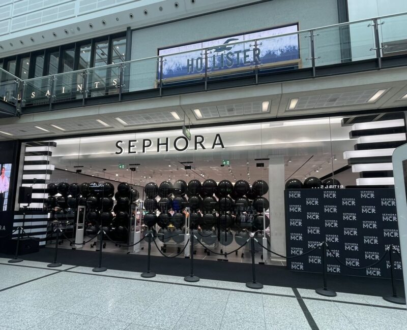 external image of the Sephora store inside Manchester Arndale