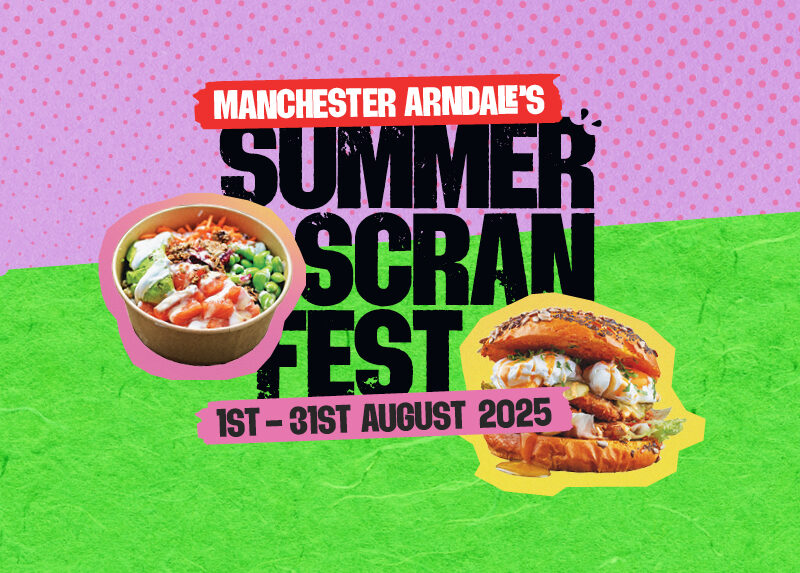 Green and purple Summer Scran Fest logo