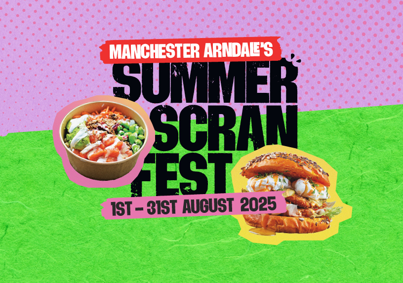 Green and purple Summer Scran Fest logo